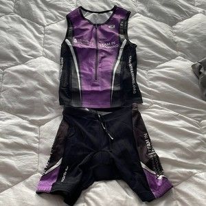 SUGOI Tri Triathlon Sleeveless Cycling Kit Women's Small Team In Training